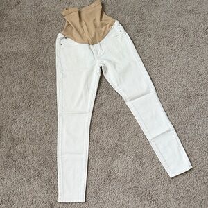 Articles Of Society White Jeans with Beige Panel